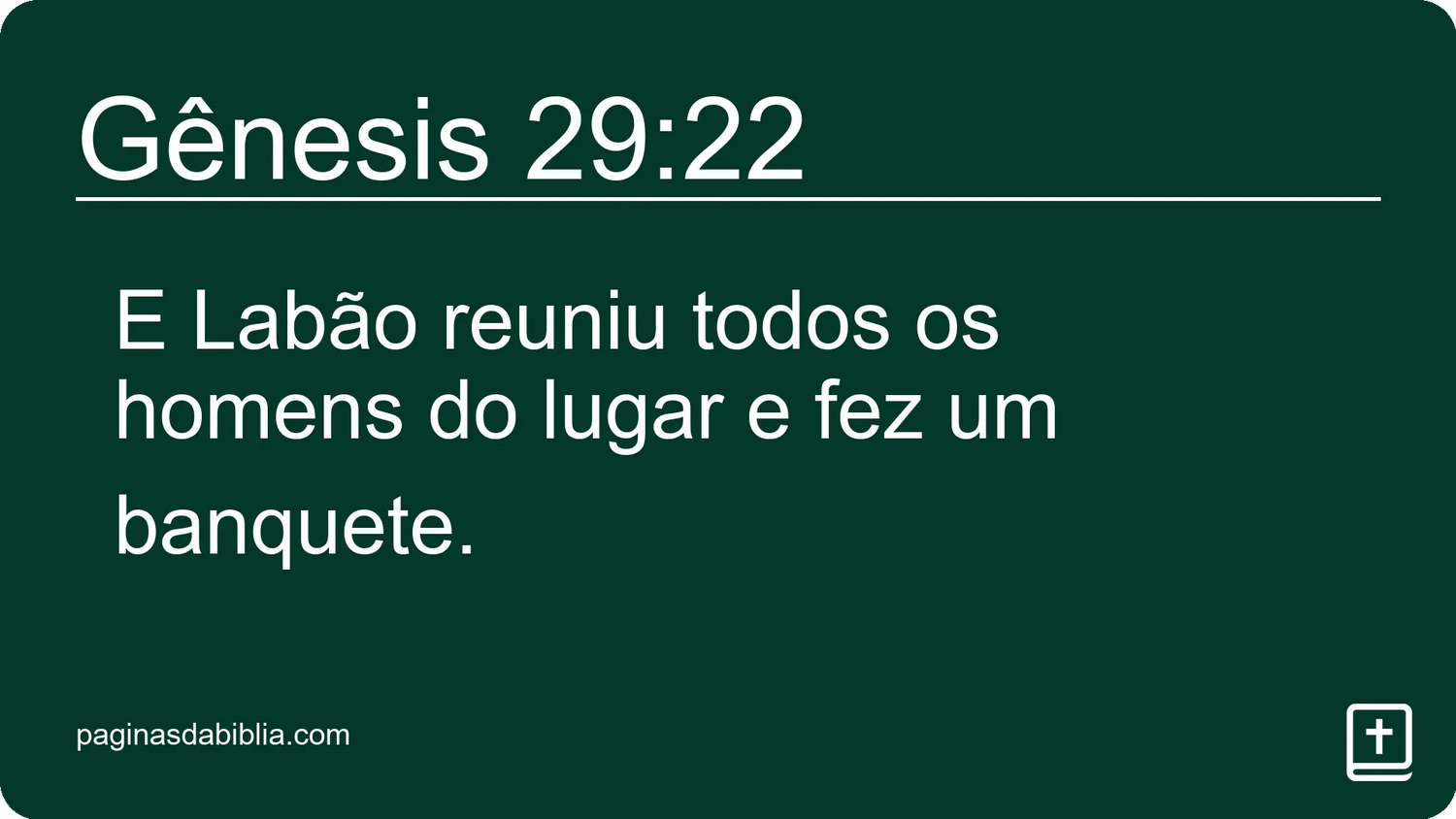 Gênesis 29:22