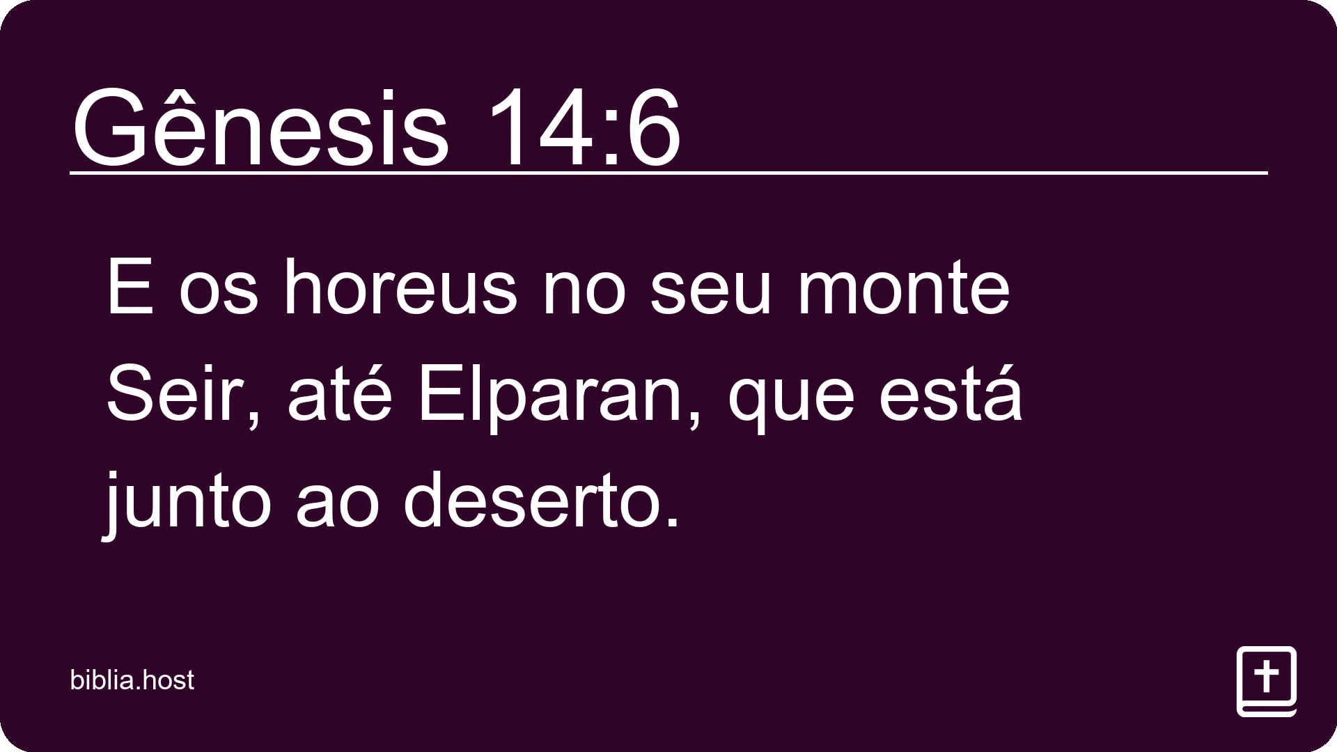 Gênesis 14:6