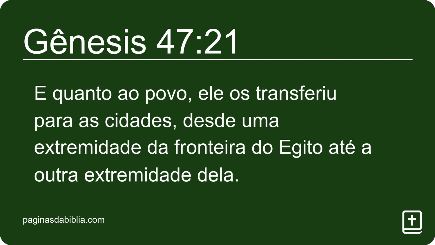 Gênesis 47:21