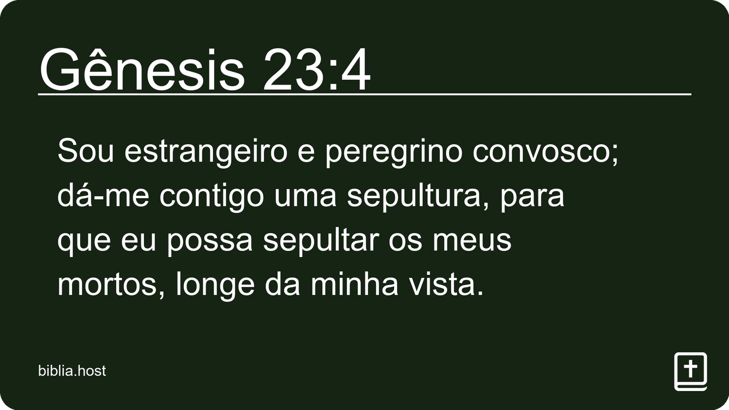 Gênesis 23:4