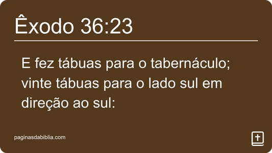 Êxodo 36:23