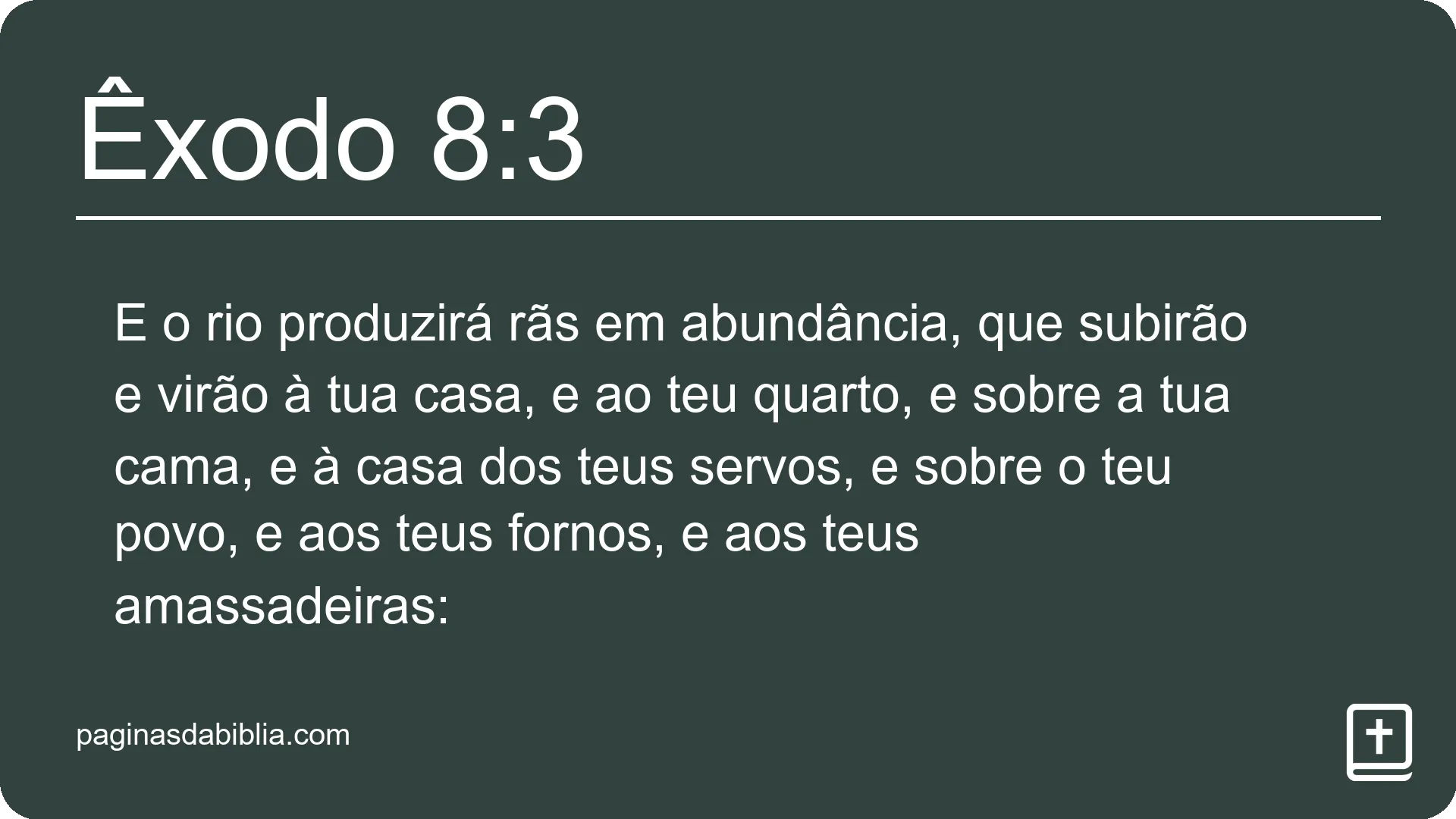 Êxodo 8:3