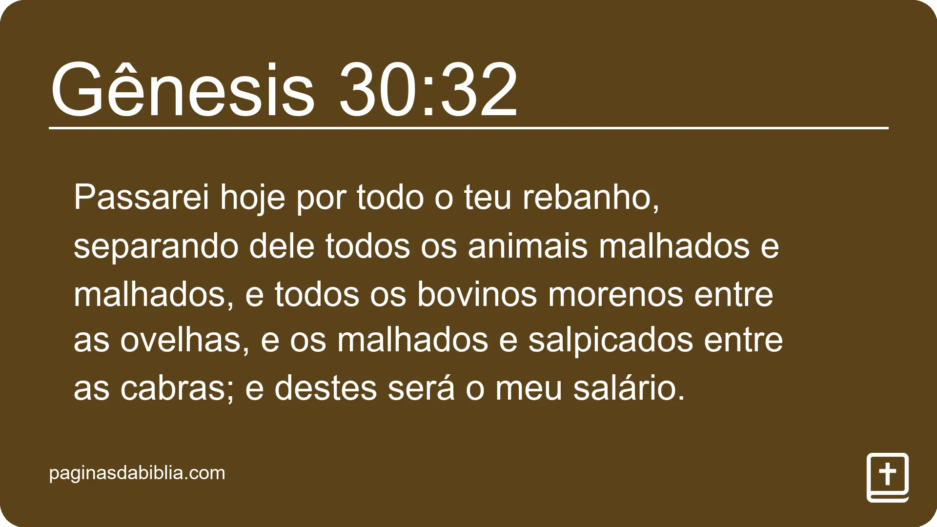 Gênesis 30:32