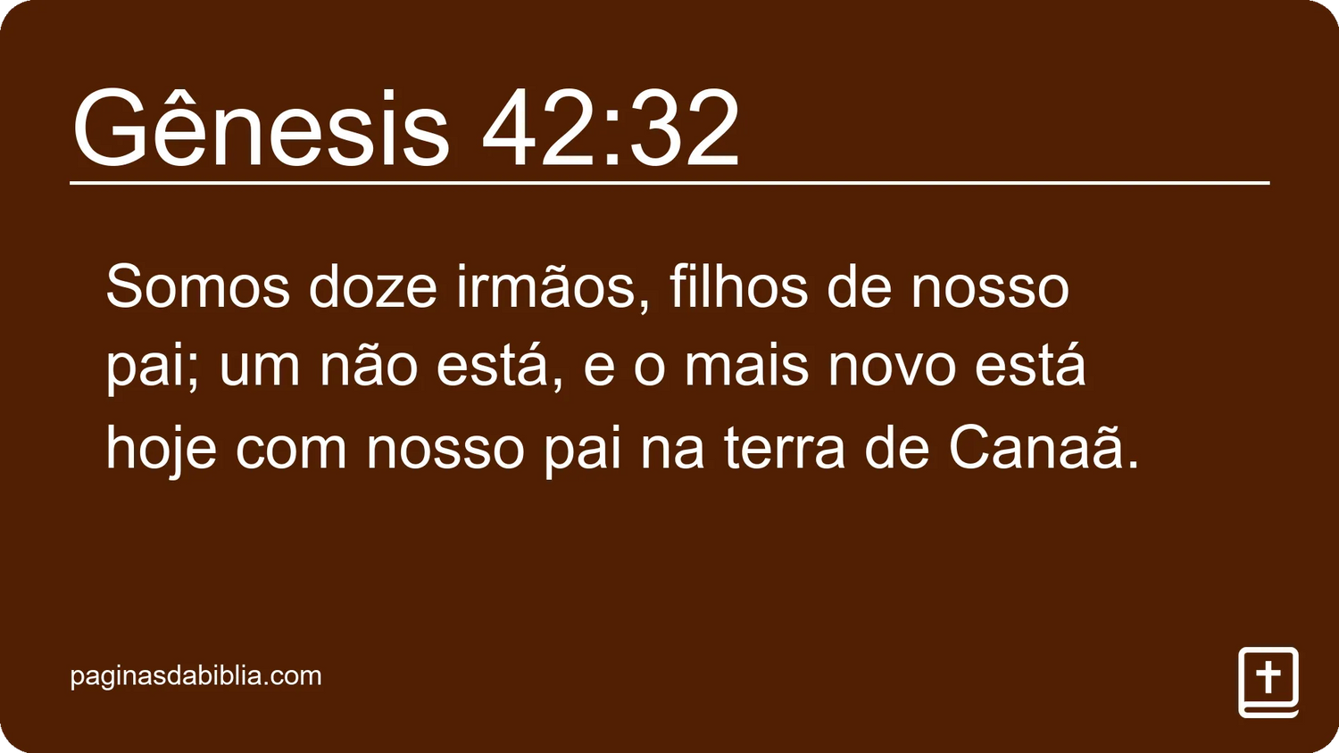 Gênesis 42:32