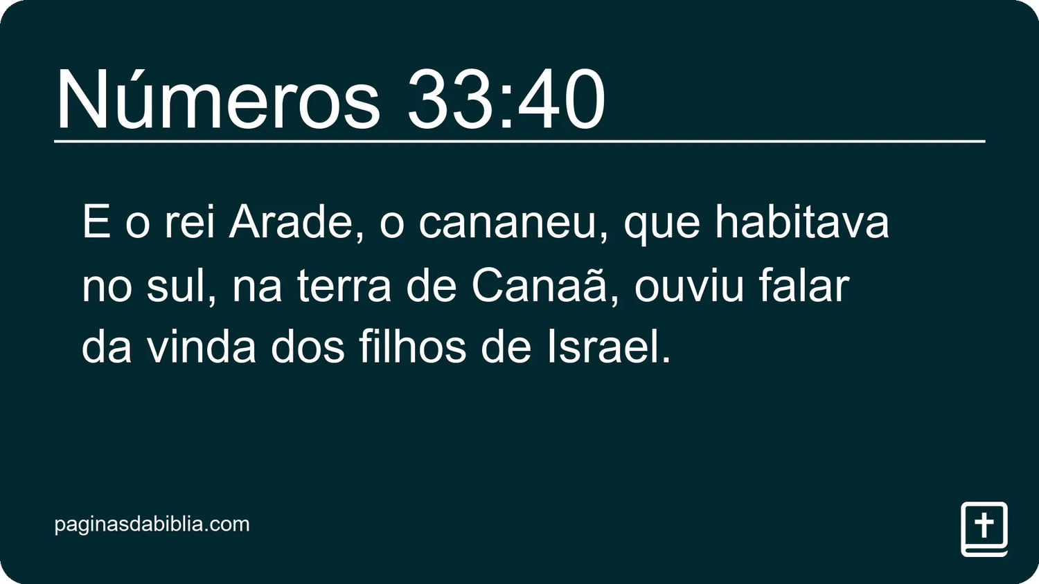 Números 33:40