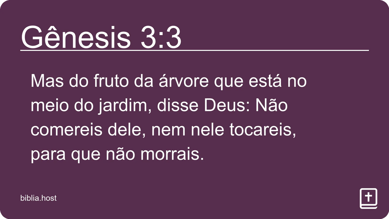 Gênesis 3:3