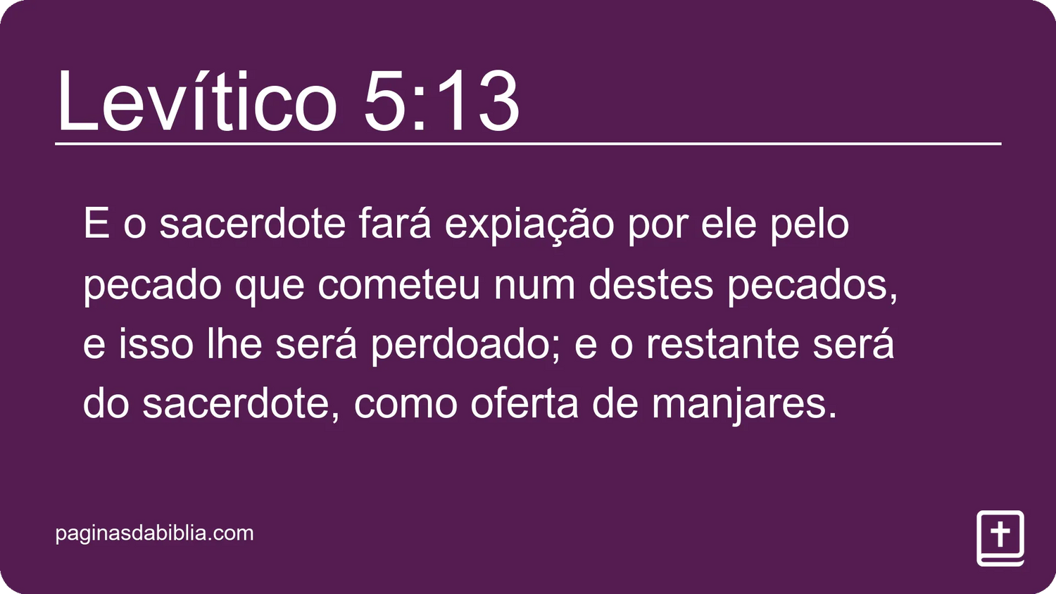 Levítico 5:13