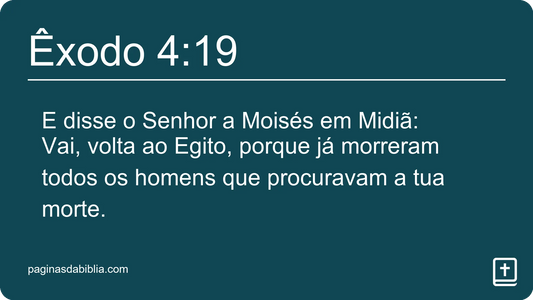 Êxodo 4:19