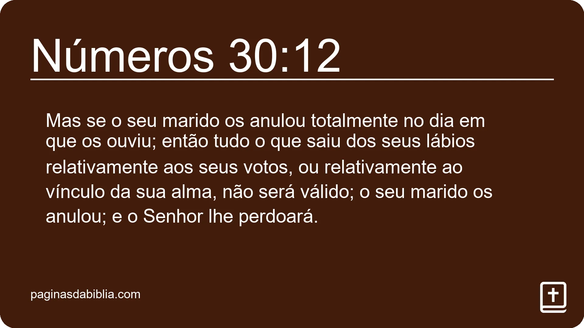 Números 30:12