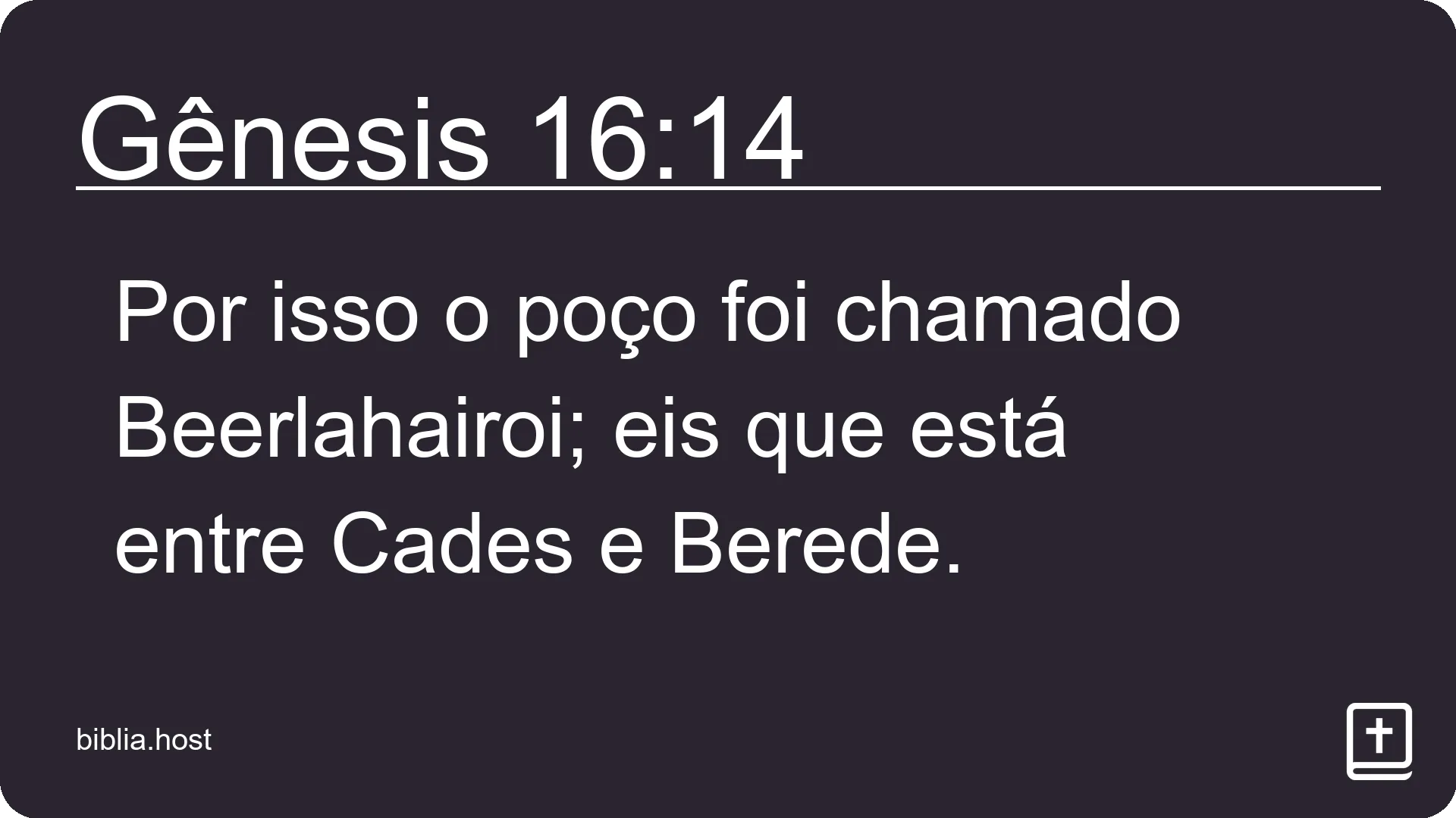 Gênesis 16:14