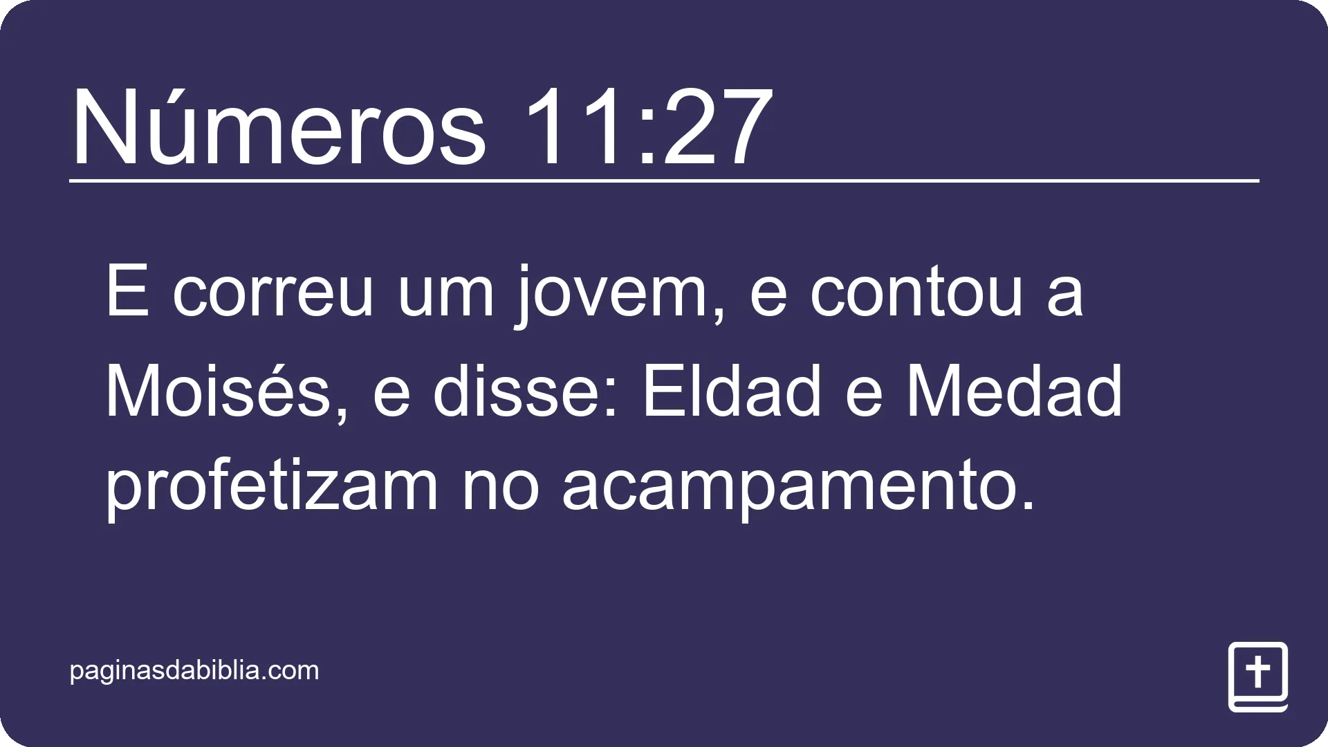 Números 11:27