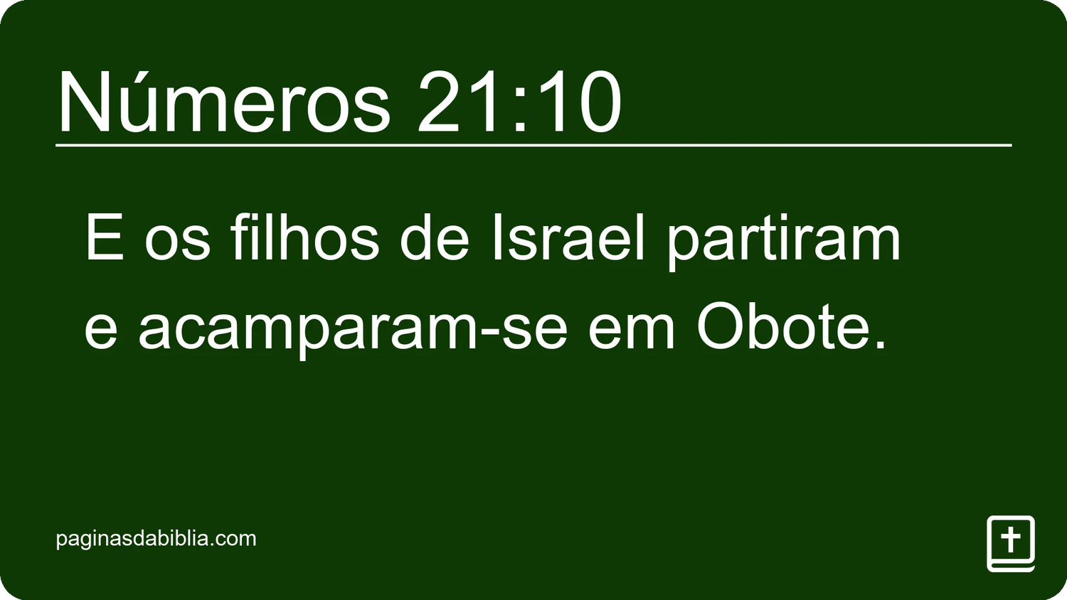 Números 21:10