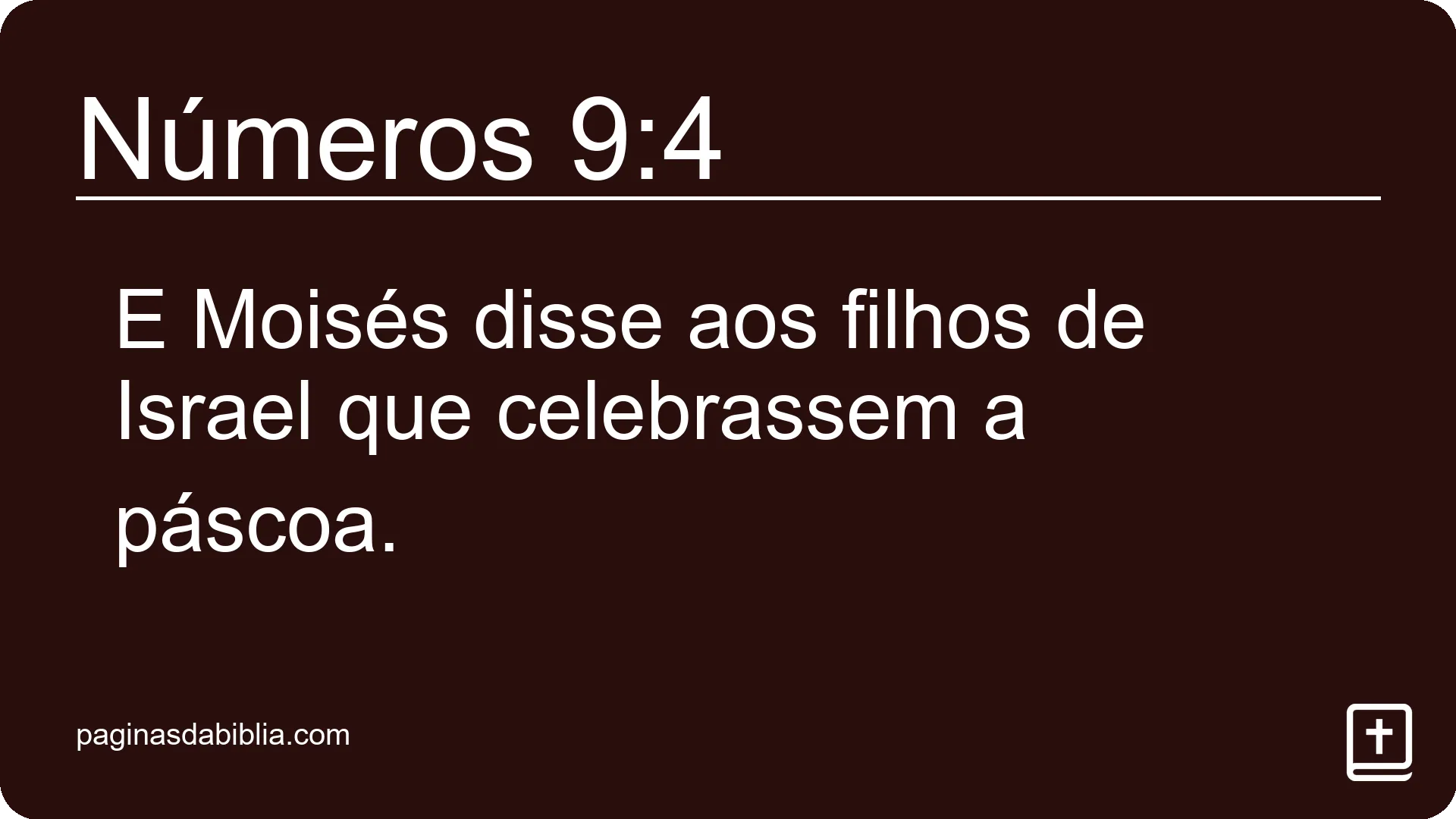 Números 9:4