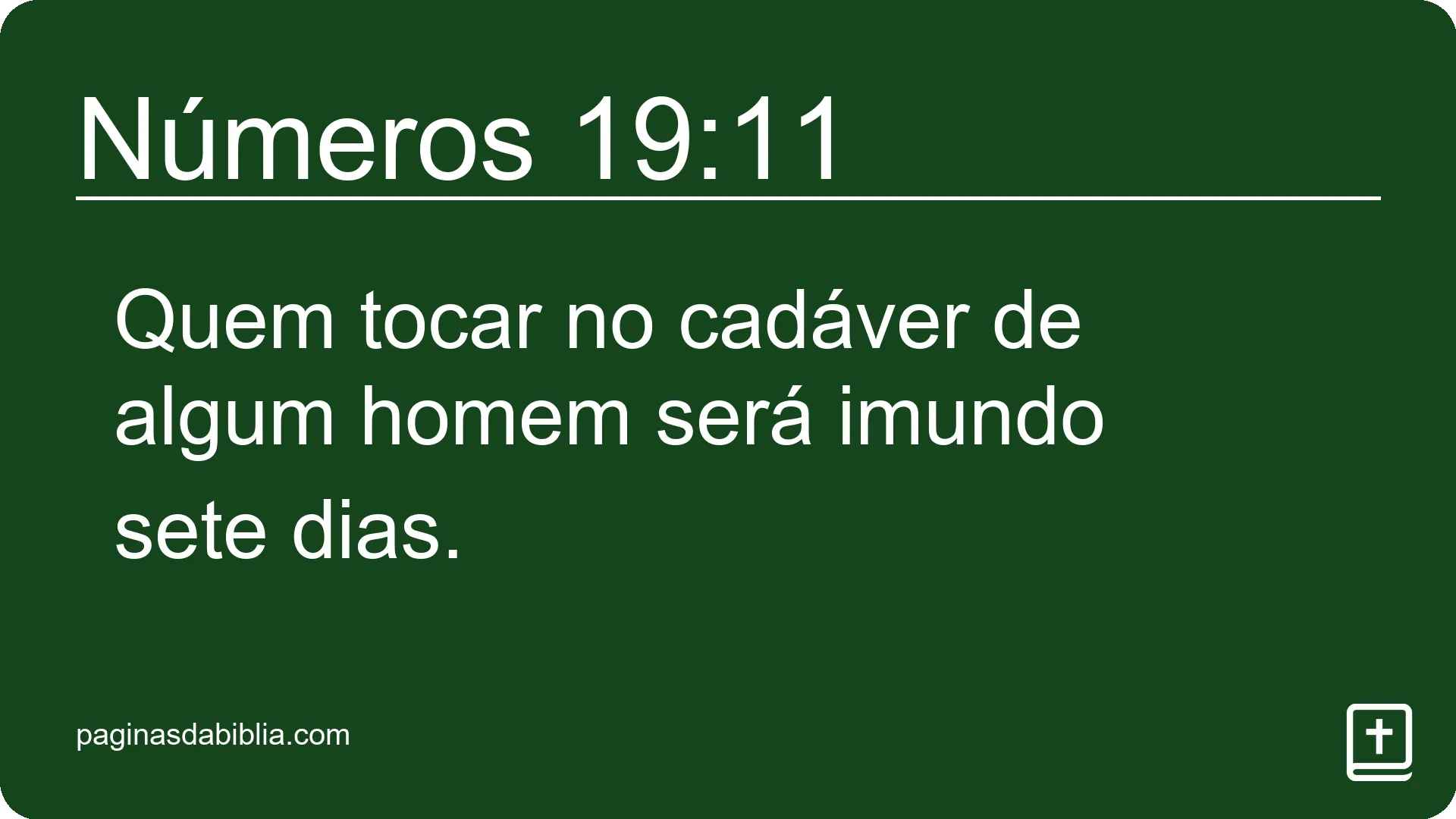 Números 19:11