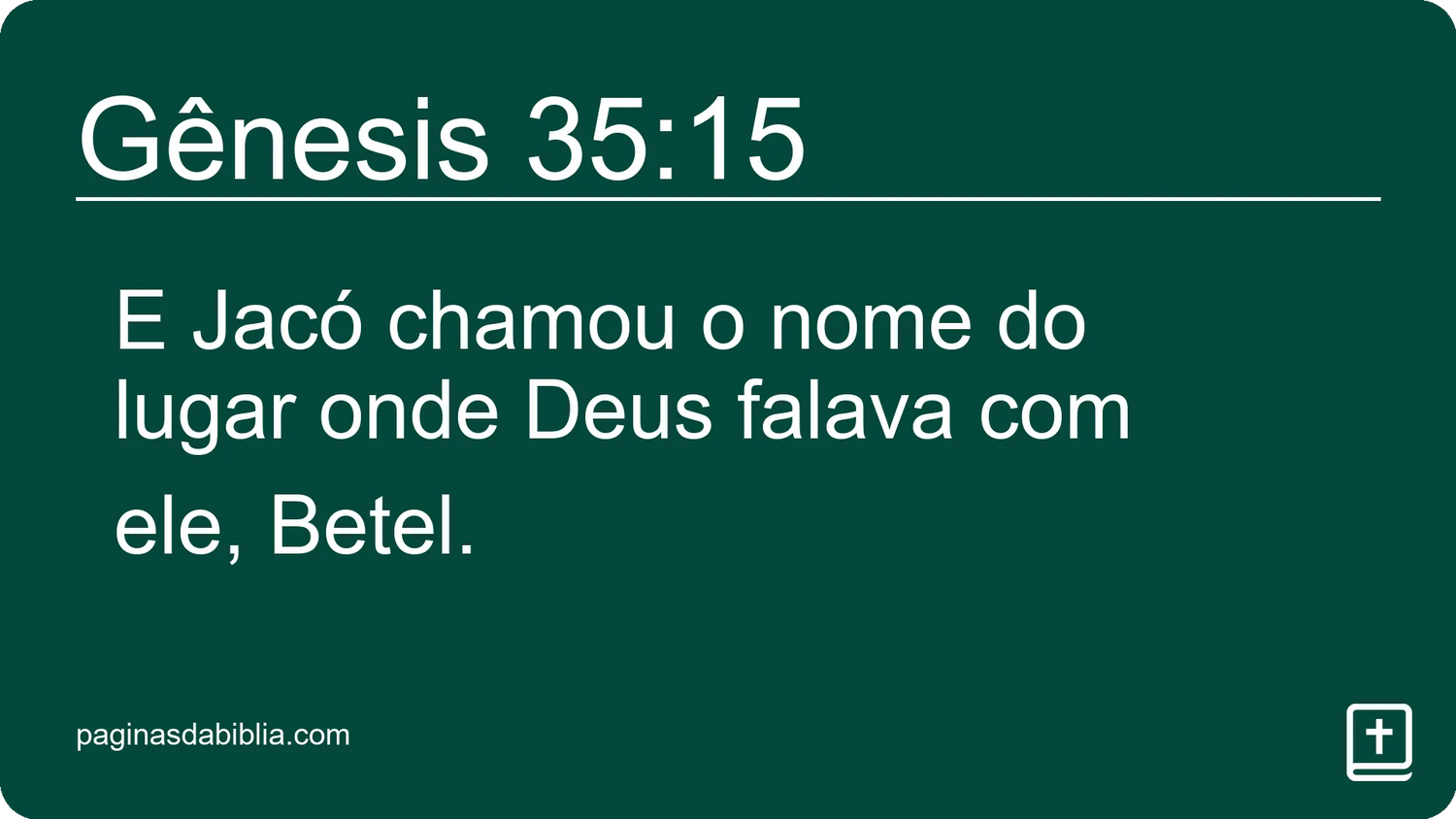 Gênesis 35:15