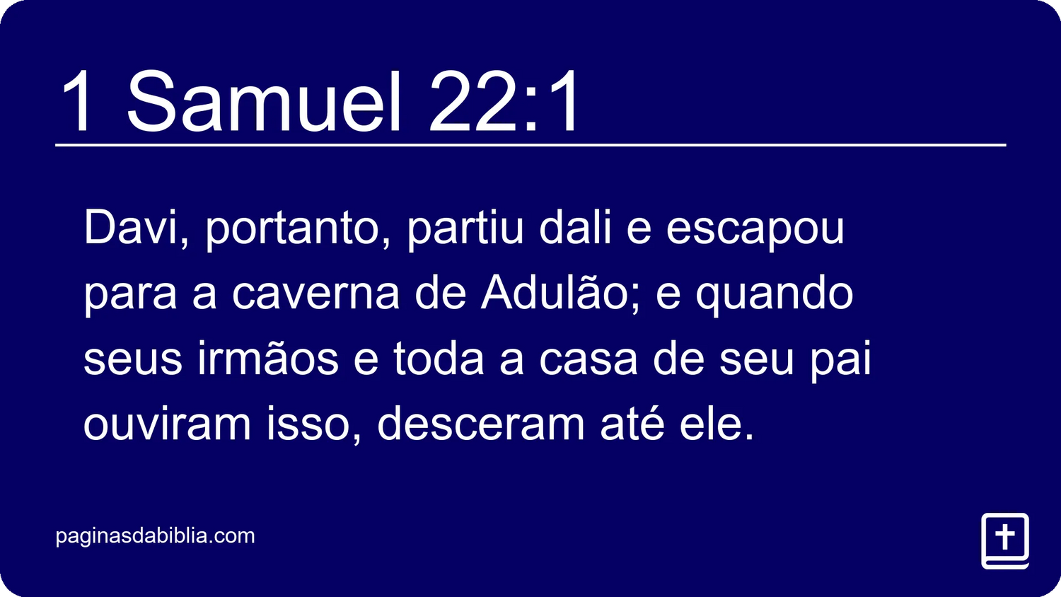 1 Samuel 22:1