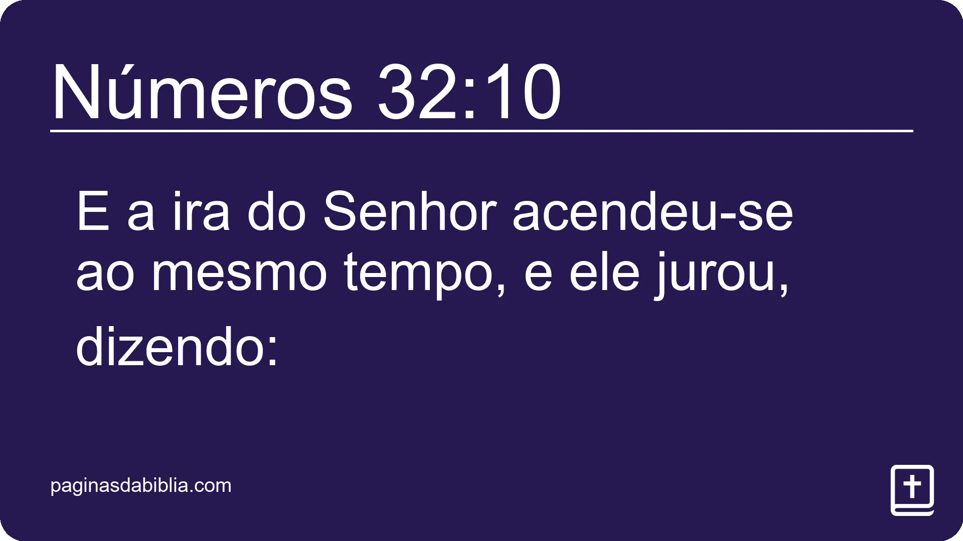 Números 32:10