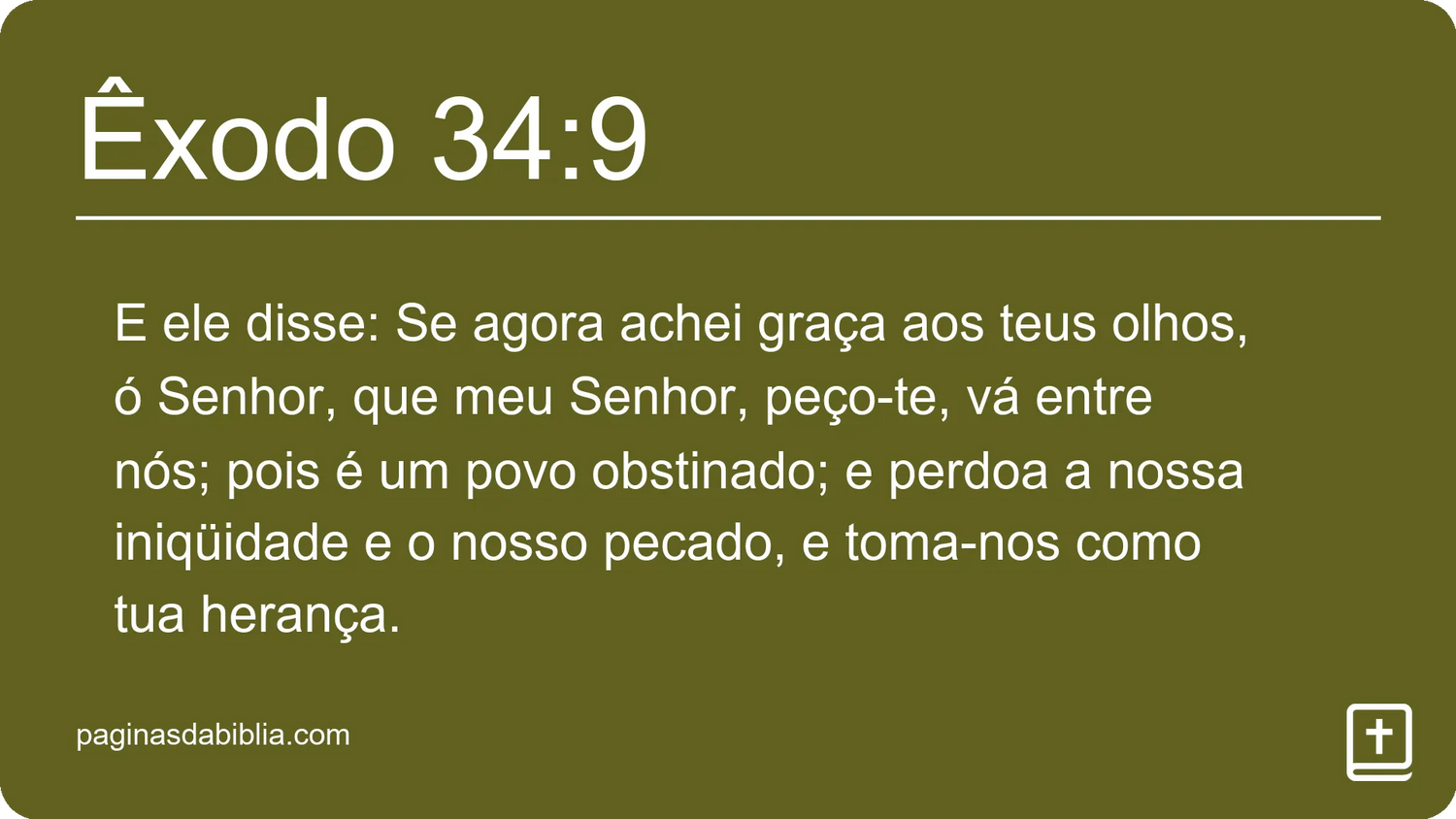 Êxodo 34:9