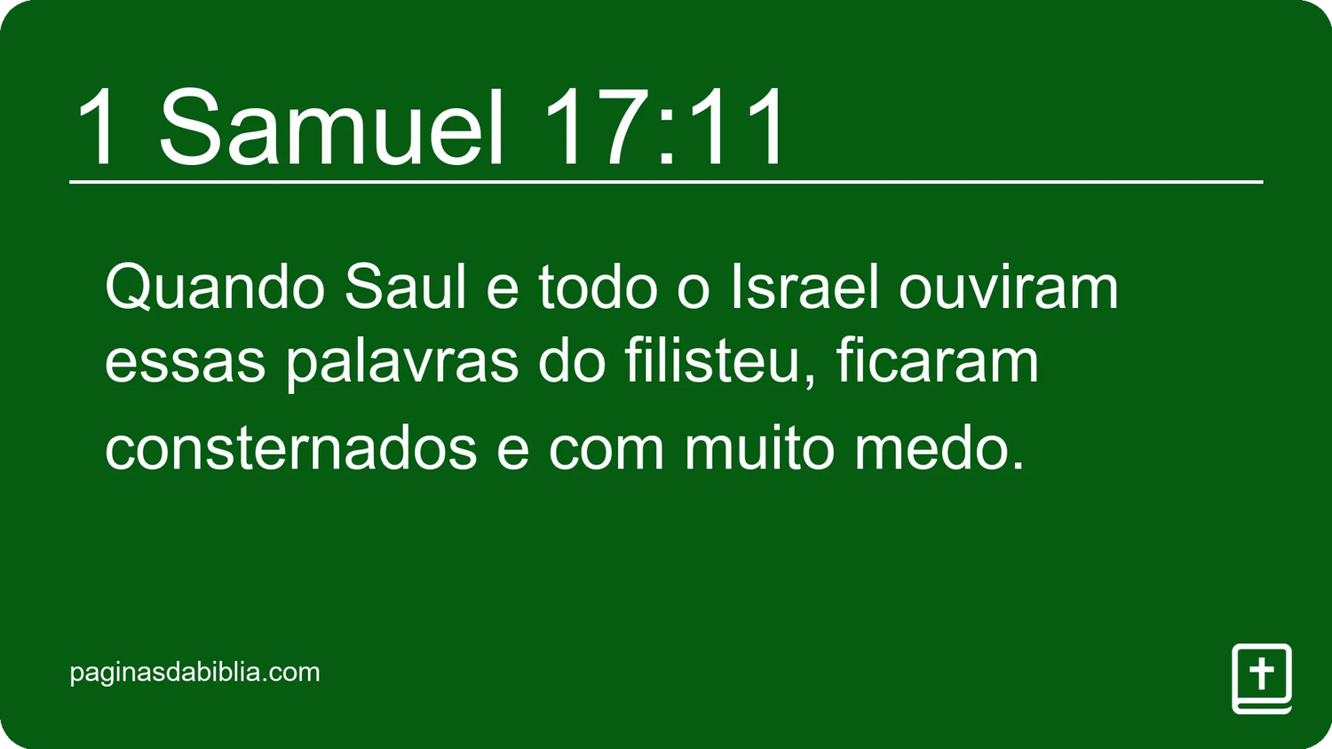 1 Samuel 17:11