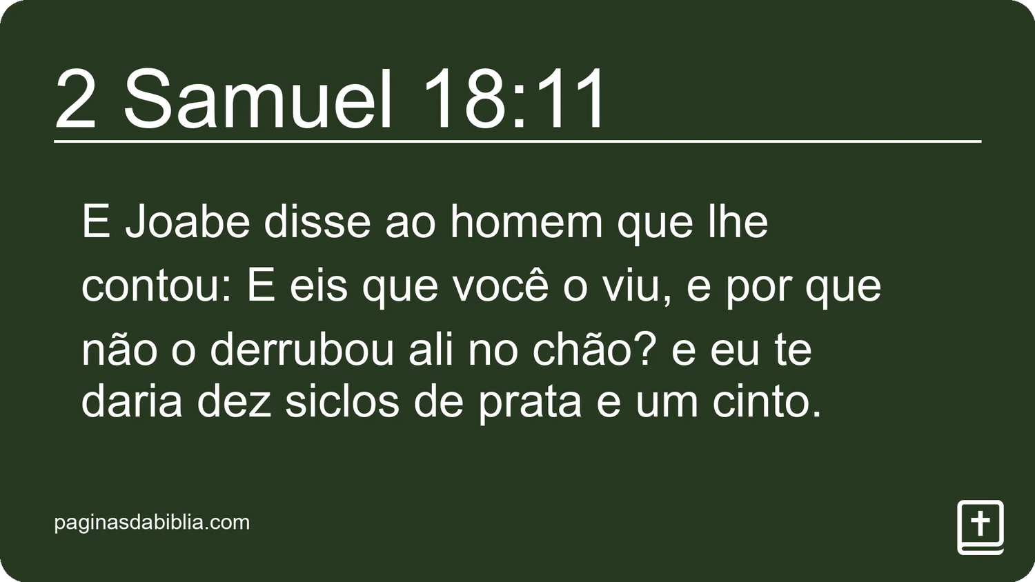 2 Samuel 18:11