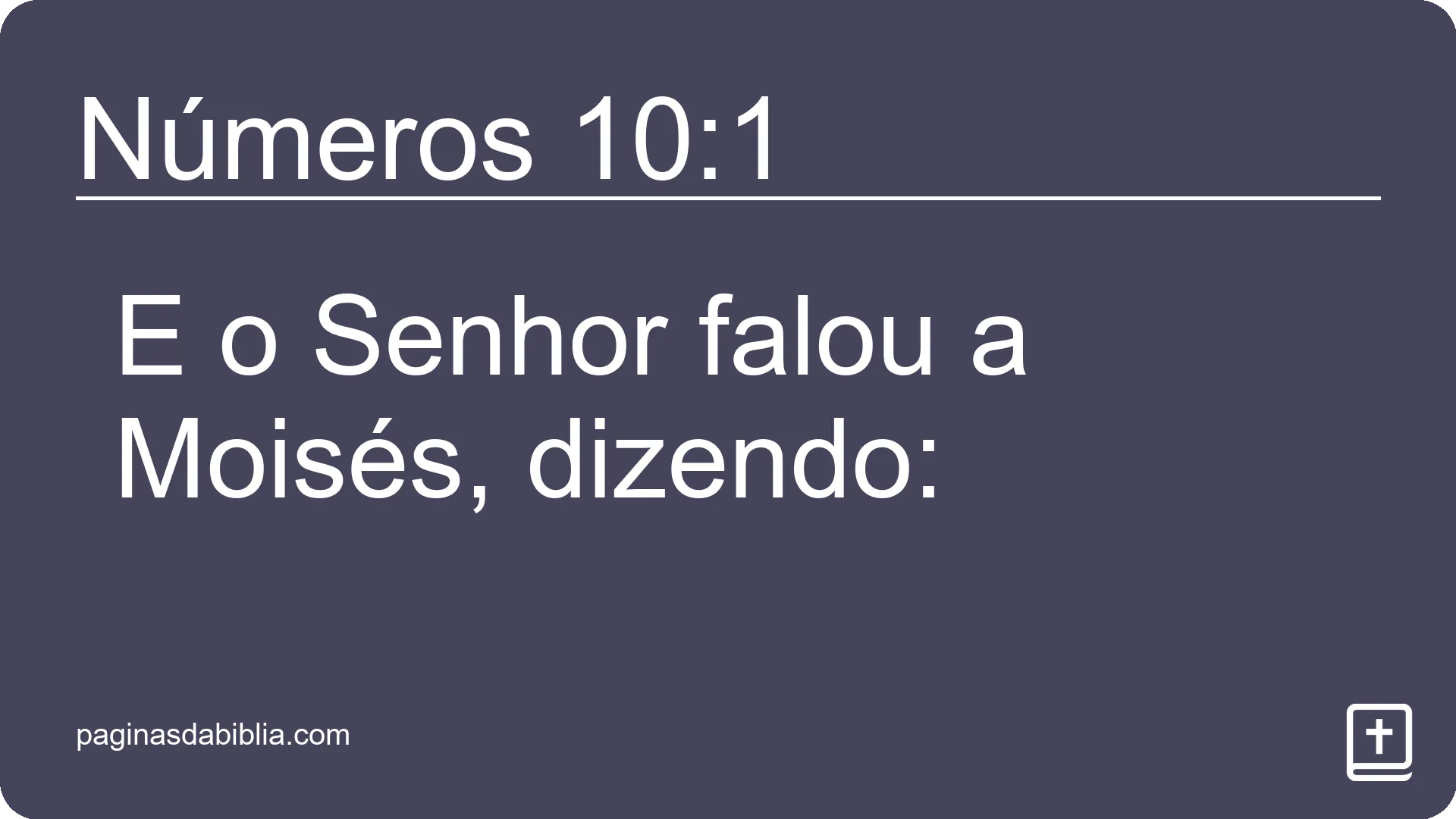 Números 10:1