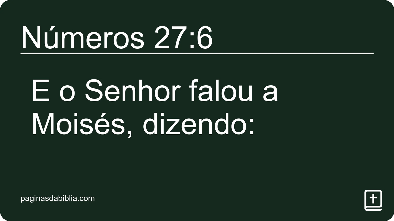 Números 27:6