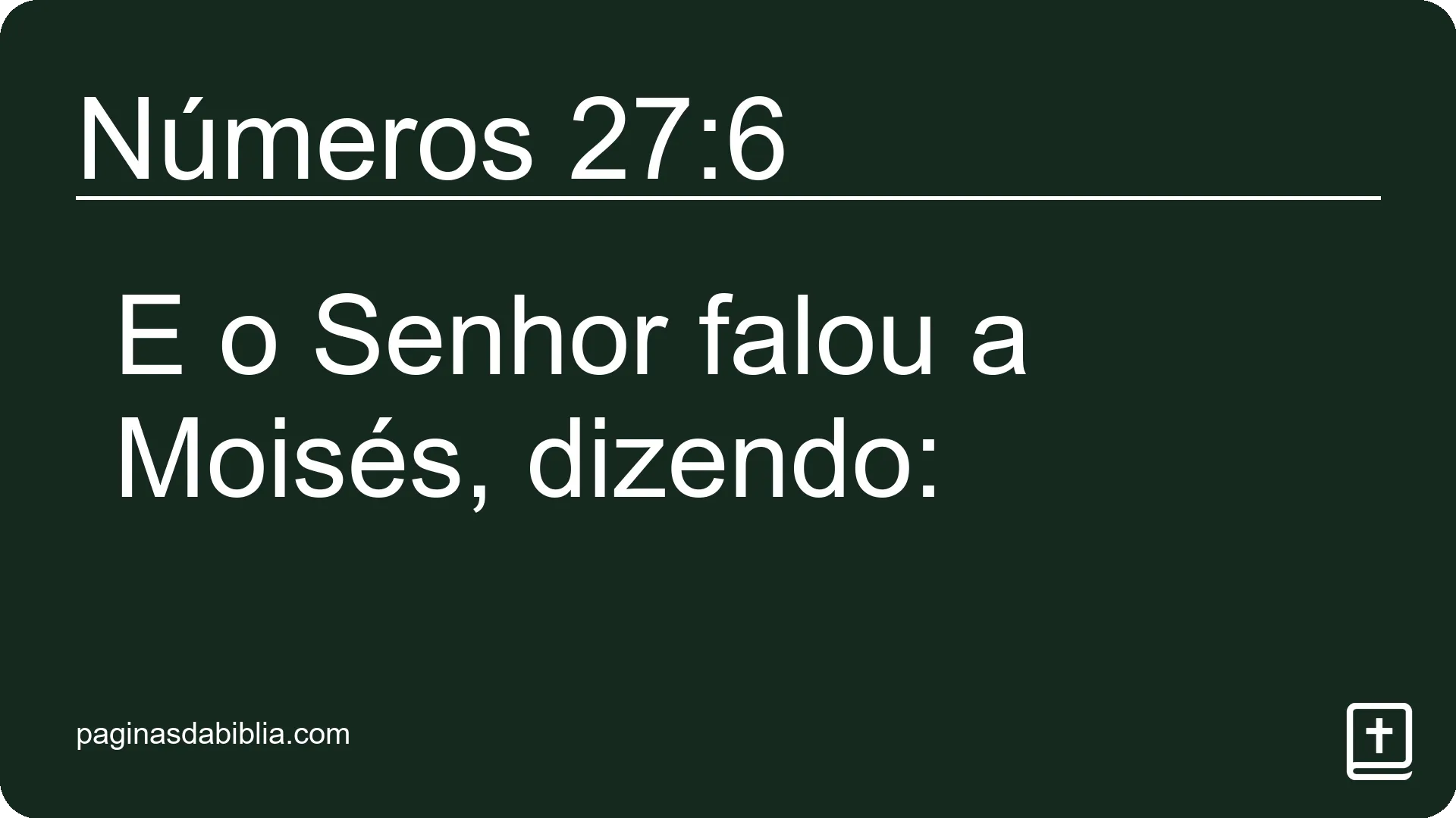 Números 27:6