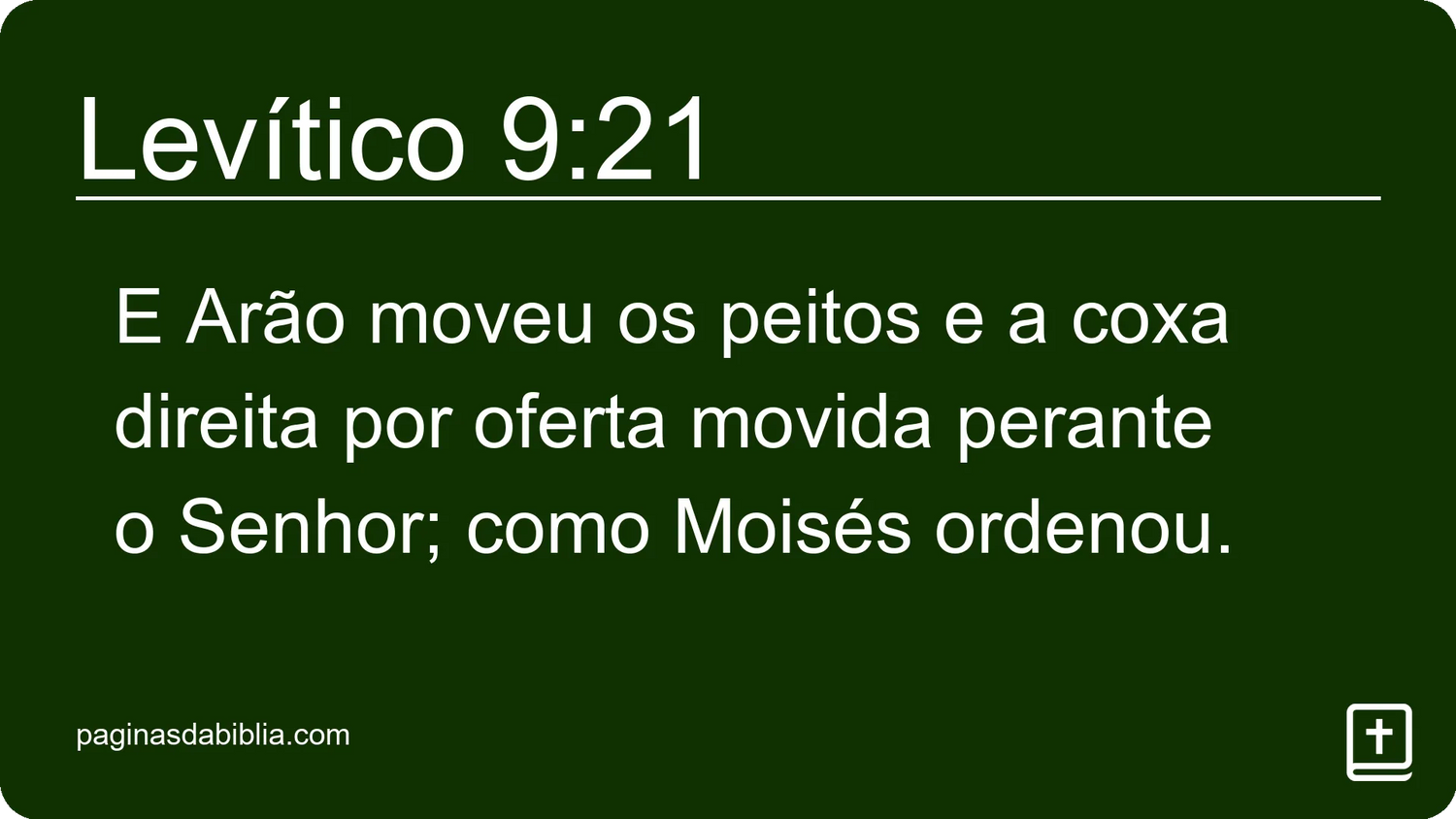 Levítico 9:21