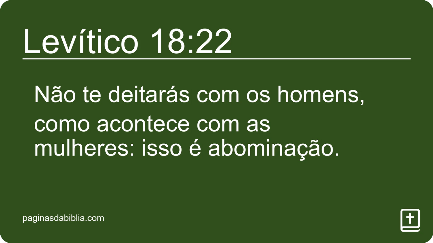 Levítico 18:22