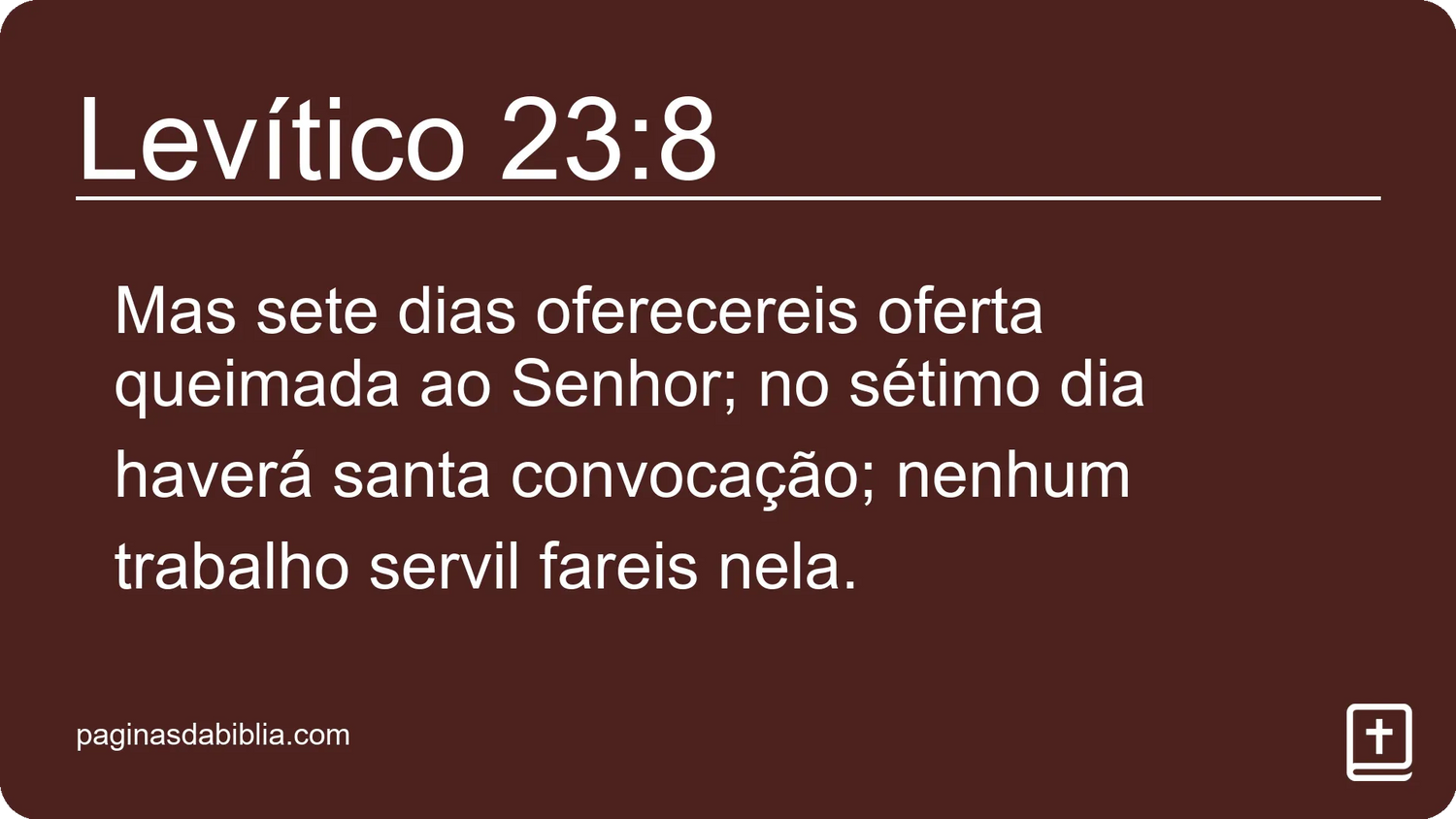 Levítico 23:8