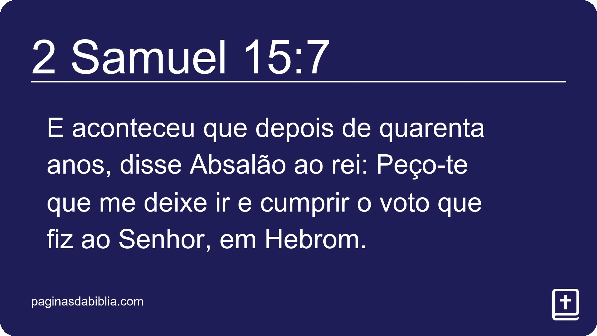 2 Samuel 15:7