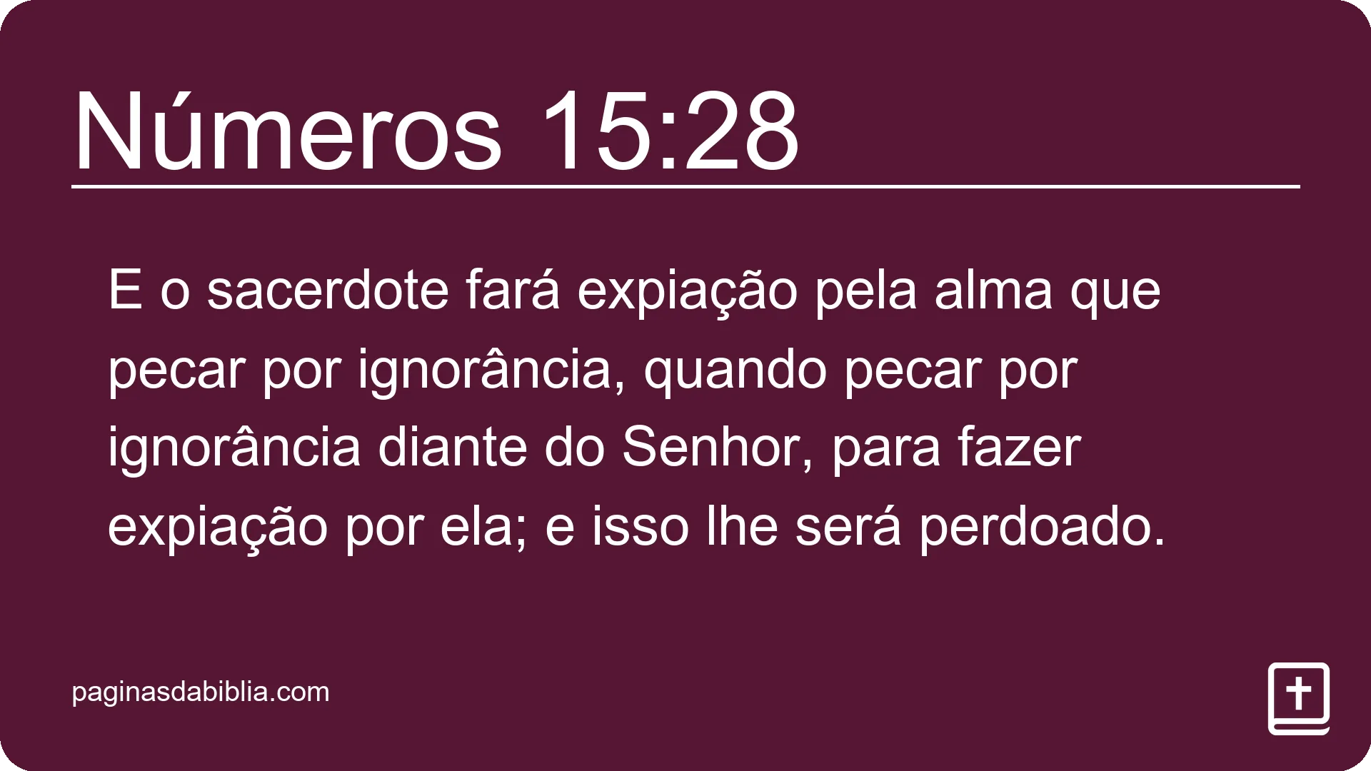 Números 15:28