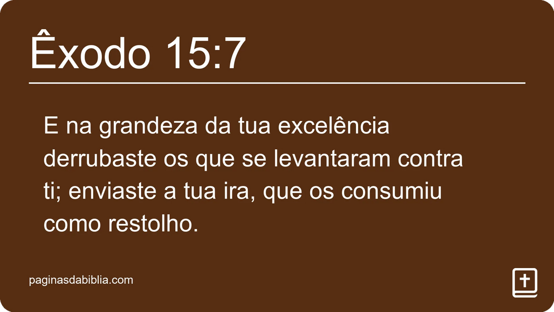 Êxodo 15:7