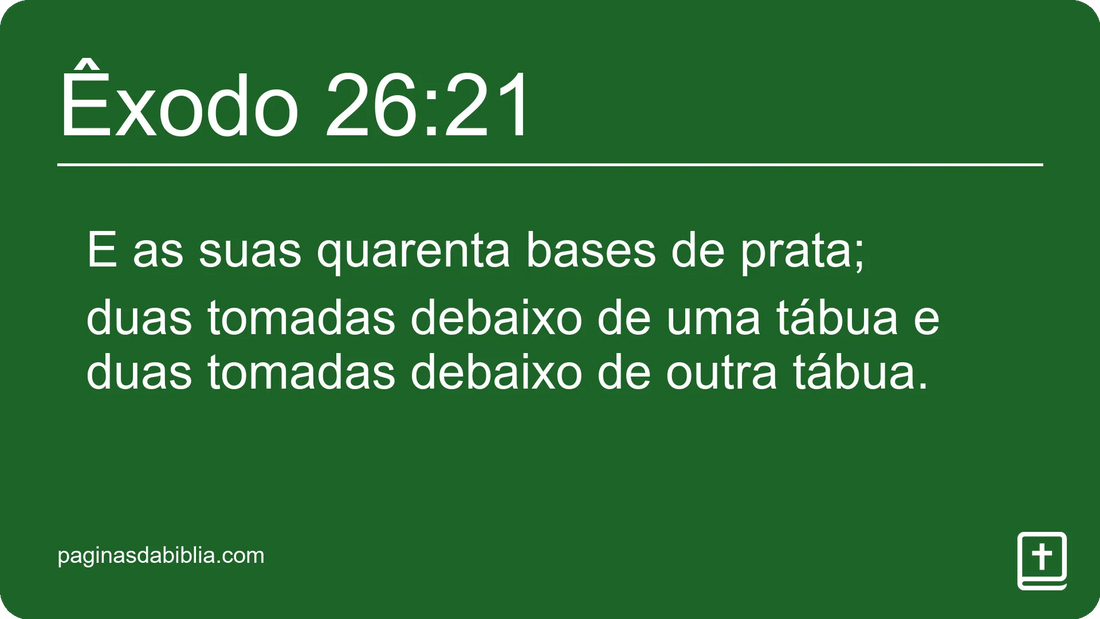 Êxodo 26:21