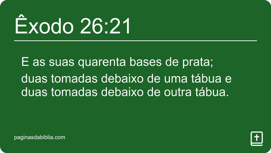 Êxodo 26:21