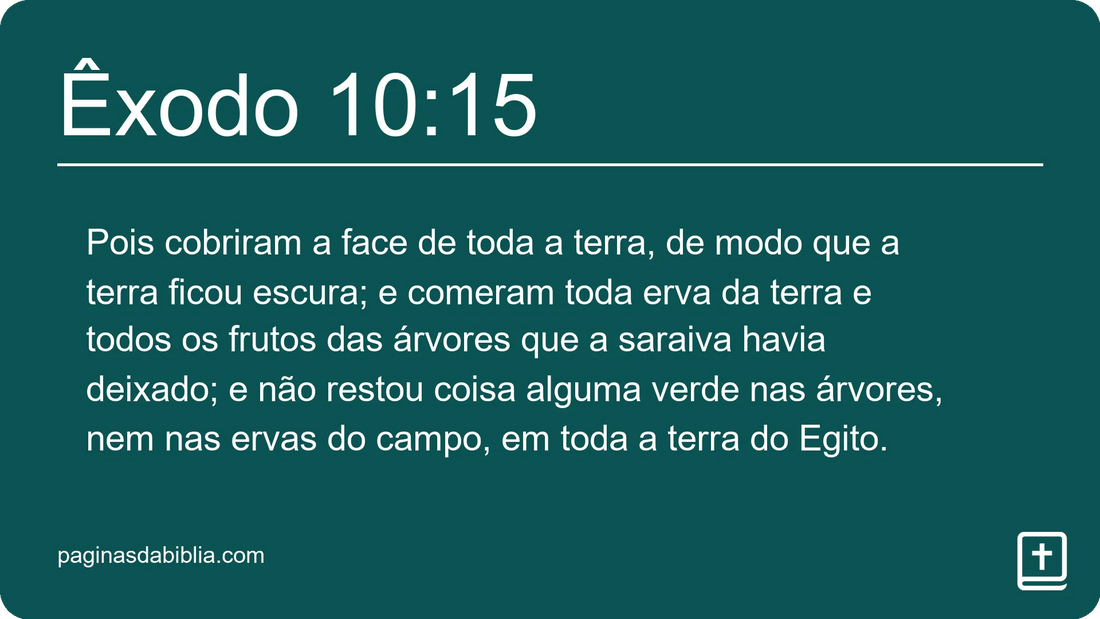 Êxodo 10:15