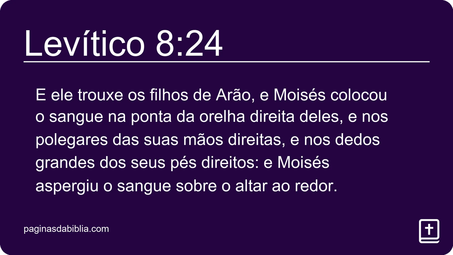 Levítico 8:24