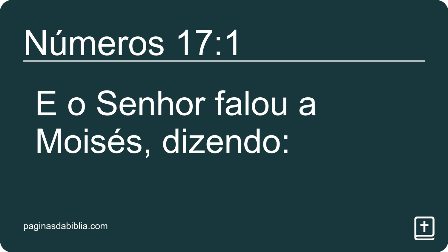 Números 17:1