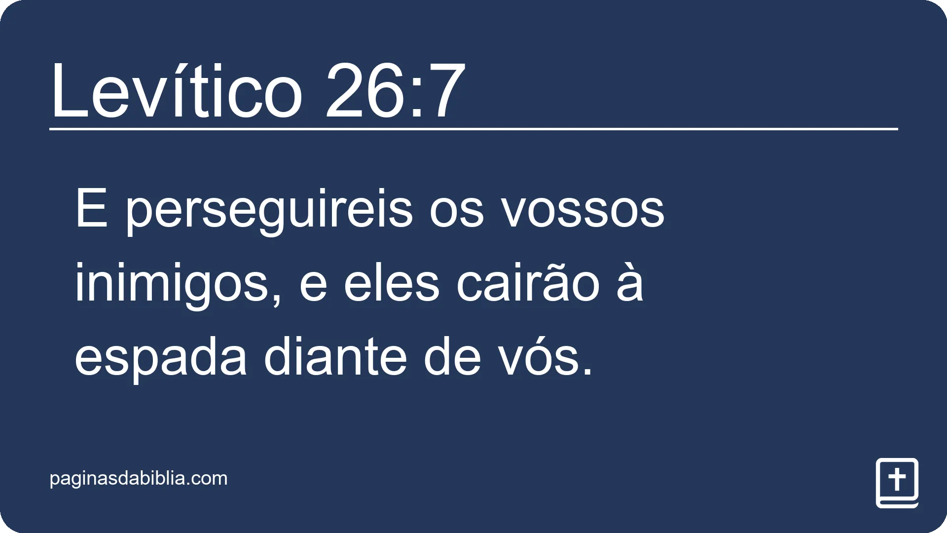 Levítico 26:7