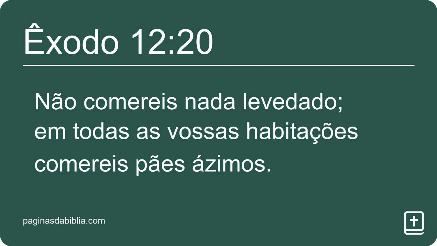 Êxodo 12:20