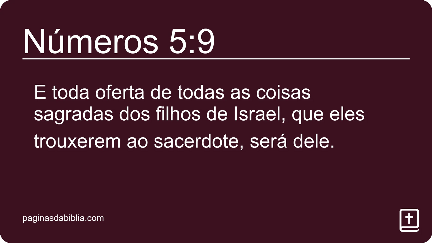 Números 5:9