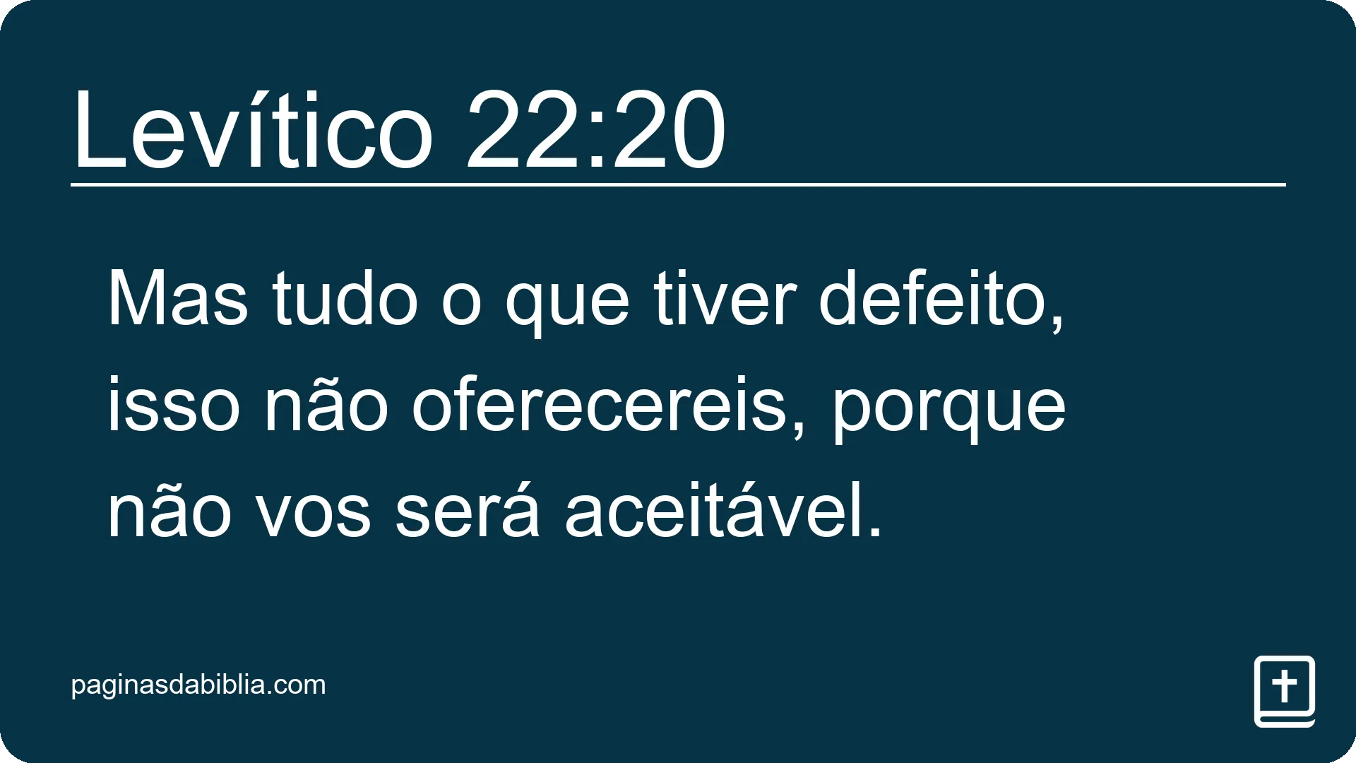 Levítico 22:20