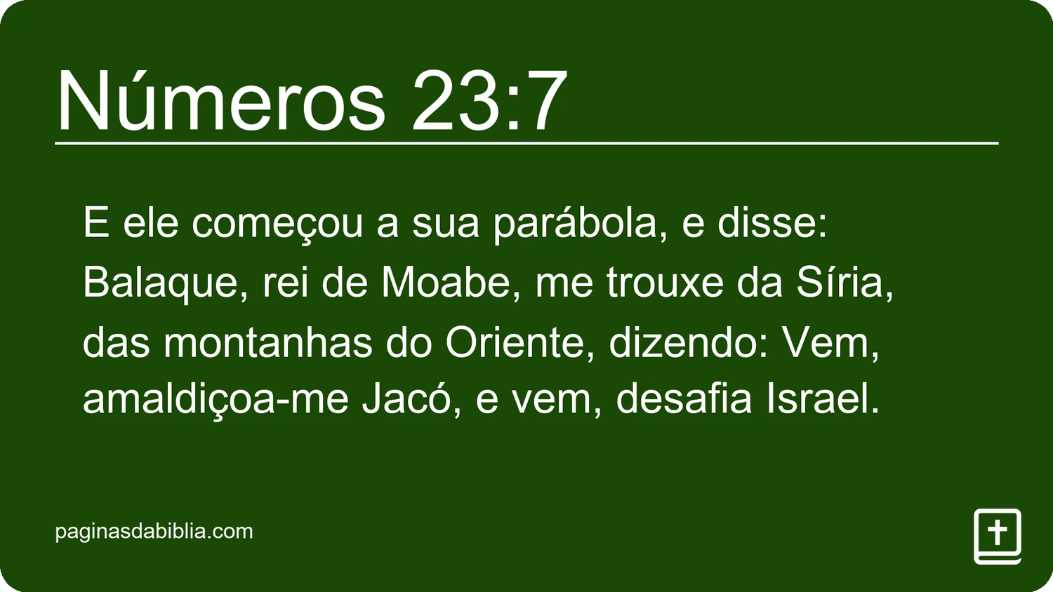 Números 23:7