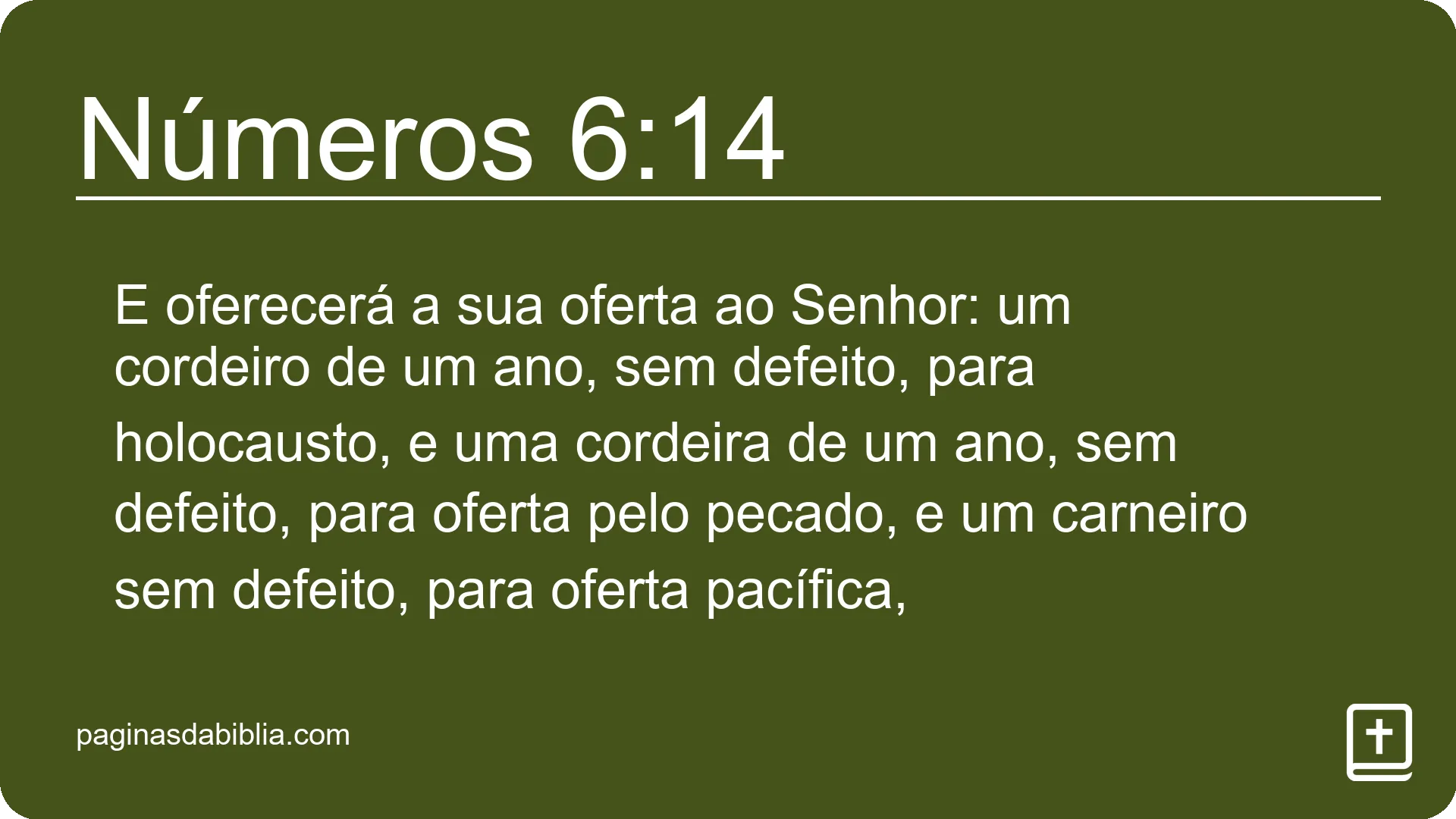 Números 6:14