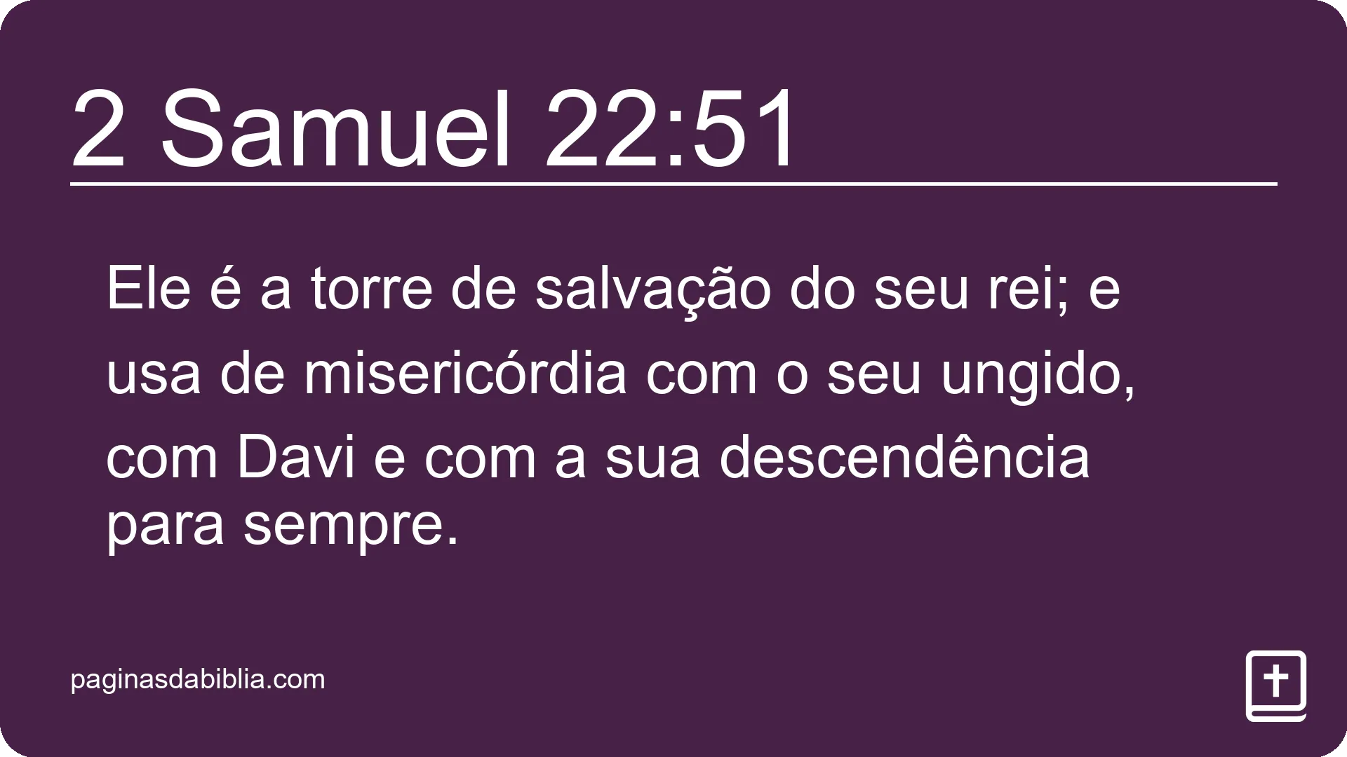 2 Samuel 22:51