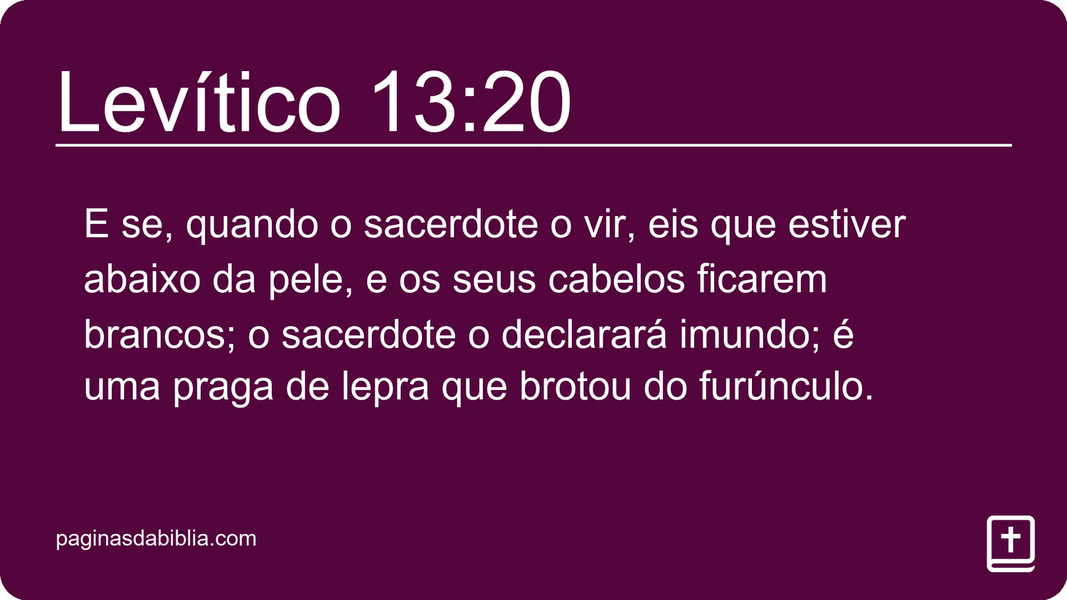 Levítico 13:20