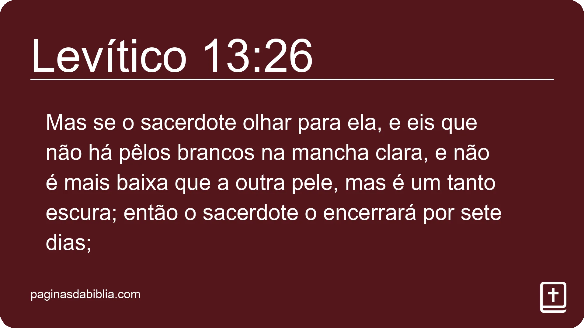 Levítico 13:26