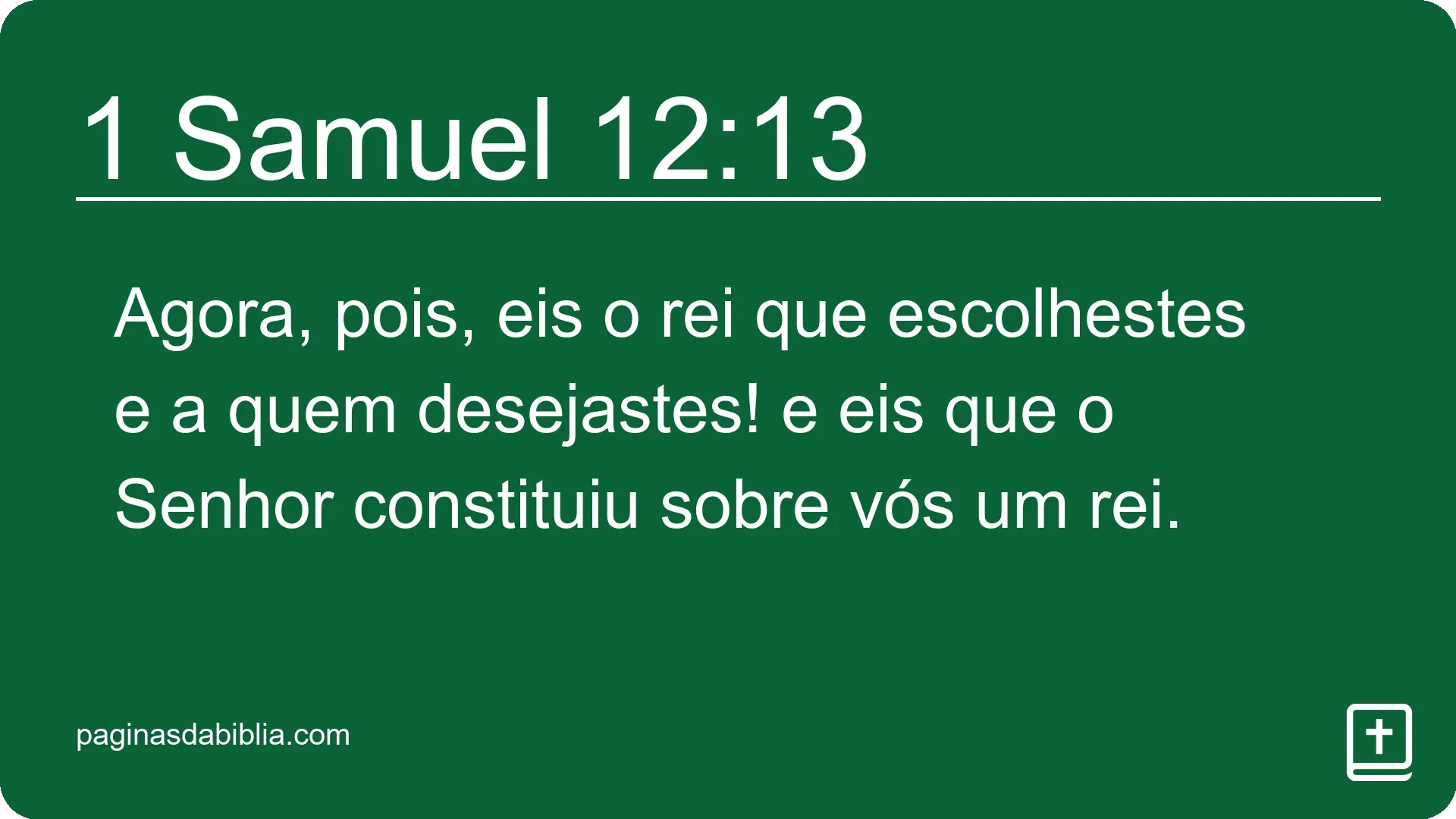 1 Samuel 12:13