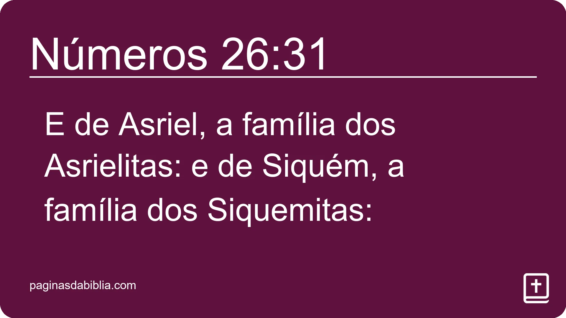 Números 26:31