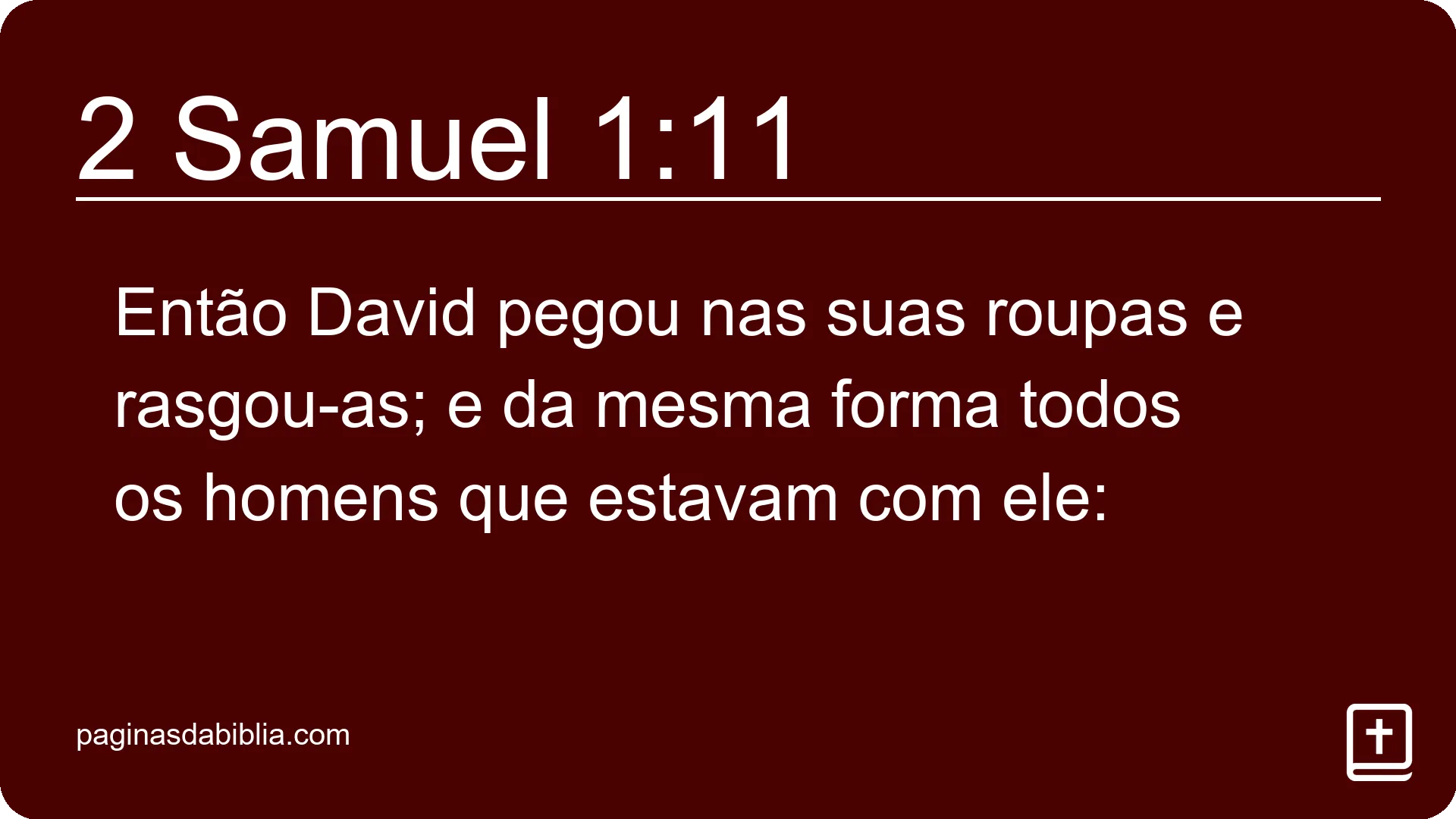 2 Samuel 1:11